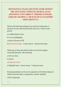 MCB 252 FINAL EXAM AND STUDY GUIDE NEWEST &NewLine;2026 TEST BANK&vert; COMPLETE 400 REAL EXAM &NewLine;QUESTIONS AND CORRECT VERIFIED ANSWERS&sol; &NewLine;ALREADY GRADED A&plus;&vert; MCB 252 FINAL EXAM PREP &NewLine;&lpar;MOST RECENT&excl;&excl;&rpar; 