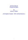 Solutions Manual Physics 5th Edition PDF By James S&period; Walker