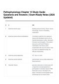 Pathophysiology Chapter 13 Study Guide Questions and Answers&period; Exam-Ready Notes &lpar;2026 Updated&rpar;&period;pdf&NewLine;&NewLine;