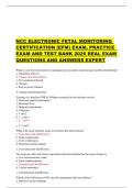 NCC Electronic Fetal Monitoring EFM Practice Questions and Study Guide