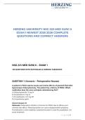HERZING UNIVERSITY NSG 223 MED SURG II EXAM 1 NEWEST 2025 2026 COMPLETE QUESTIONS AND CORRECT ANSWERS