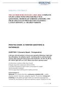 HERZING UNIVERSITY NSG 223 MED SURG II EXAM 