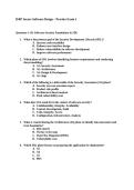 WGU D487&colon; D487 Secure Software Design &ndash;  Exam 1 &vert; 2026 Complete Solutions