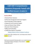 CUET HIST 4 Comprehensive Questions &lpar;Frequently Tested&rpar; with Verified Answers Graded A&plus;