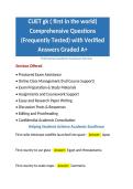 CUET gk &lpar; first in the world&rpar; Comprehensive Questions &lpar;Frequently Tested&rpar; with Verified Answers Graded A&plus;