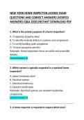 &NewLine;New York Home Inspector License Exam &ndash; Questions and Correct Answers