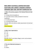 &NewLine;New Jersey Electrical Contractor Exam &ndash; Questions and Correct Answers