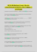 HCD 300 BioStats Exam 2 Review &NewLine;UPDATED QUESTIONS AND CORRECT &NewLine;ANSWERS