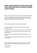 GRAND CANYON UNIVERSITY NUR-631 FINAL EXAM STUDY GUIDE QUESTIONS AND VERIFIED ANSWERS LATEST UPDATED