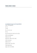 MAC2602 EXAM ANSWERS WRITTEN 25 MAY 2026 COMPLETE ANSWERS&comma; DISTINCTION GUARANTEED 