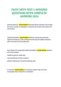 FLETC UPTP TEST 1-UPDATED&NewLine;QUESTIONS WITH COMPLETE&NewLine;ANSWERS 2026