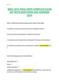 BSNC 2055 FINAL PREP-COMPLETE EXAM&NewLine;SET WITH QUESTIONS AND ANSWERS&NewLine;2026