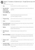 Google Cybersecurity Certificate Module 4 &sol; score 100&percnt; &sol; 2025 update &sol; Foundations of Cybersecurity study guide