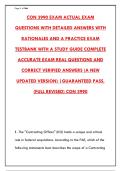 CON 3990 EXAM 2026 &ndash; 300 REAL QUESTIONS & VERIFIED ANSWERS &vert; GUARANTEED PASS&NewLine;&NewLine;