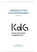  Samenvatting Goederenkennis 