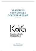 Samenvatting goederenkennsi &plus; vragen en antwoorden