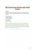 RHIT Practice Exam Questions with Verified Answers&period;