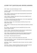 ACVREP TEST QUESTIONS AND VERIFIED ANSWERS
