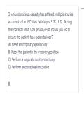 Tactical Emergency Casualty Care TECC Exam