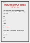 ORACCA - Brazing Certification&comma;&comma;&comma; ACTUAL VERIFIED &NewLine;QUESTIONS AND CORRECT DETAILED ANSWERS &NewLine;LATEST UPDATE&period;pdf