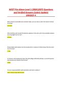 NICET Fire Alarm Level 1 &lpar;20262027&rpar; Questions and Verified Answers &lpar;Latest Update&rpar; GRADED A