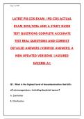 PSI COS EXAM 2025-2026 &ndash; COMPLETE ACTUAL TEST QUESTIONS & CORRECT ANSWERS WITH RATIONALES &vert; PASS YOUR COSMETOLOGY LICENSING EXAM WITH CONFIDENCE&NewLine;&NewLine;