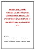 NASM PES EXAM 2026 &ndash; 300&plus; REAL QUESTIONS & CORRECT ANSWERS WITH RATIONALES &vert; PASS YOUR PERFORMANCE ENHANCEMENT SPECIALIST CERTIFICATION WITH CONFIDENCE&NewLine;&NewLine;