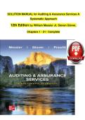 Solution Manual for Auditing & Assurance Services A Systematic Approach 12th Edition by William Messier Jr&comma; Steven Glover&comma; Douglas Prawit&NewLine;