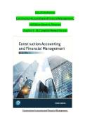 SOLUTION MANUAL For Construction Accounting and Financial Management&comma; 4th Edition Steven J&period; Peterson &vert;All Chapters &lpar;1 - 18&rpar;&vert; Complete Newest Version 2024&sol;2025 A&plus;&NewLine;