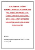 NASM PES EXAM 2026 &ndash; 300&plus; REAL QUESTIONS & CORRECT ANSWERS WITH RATIONALES &vert; PASS YOUR PERFORMANCE ENHANCEMENT SPECIALIST CERTIFICATION WITH CONFIDENCE&NewLine;&NewLine;