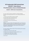 ATI Fundamentals CMS Proctored Exam  2026&sol;2027 &vert; Newly Released &vert; 70 Q&A with Detailed Rationales &vert;ACTUAL EXAM&vert;  Pass Guaranteed - A&plus; Graded