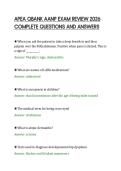 APEA QBANK AANP EXAM REVIEW 2026&NewLine;COMPLETE QUESTIONS AND ANSWERS&NewLine;