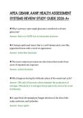 APEA QBANK AANP HEALTH ASSESSMENT&NewLine;SYSTEMS REVIEW STUDY GUIDE 2026 A&plus;
