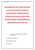 PSM I EXAM 2026 &ndash; 300&plus; REAL SCRUM MASTER QUESTIONS & CORRECT ANSWERS WITH RATIONALES &vert; PASS YOUR PROFESSIONAL SCRUM MASTER CERTIFICATION WITH CONFIDENCE&NewLine;&NewLine;