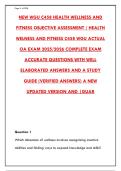 WGU C458 HEALTH&comma; WELLNESS & FITNESS OA EXAM 2026 &ndash; 300&plus; REAL QUESTIONS & CORRECT ANSWERS WITH RATIONALES &vert; PASS YOUR OBJECTIVE ASSESSMENT WITH CONFIDENCE&NewLine;&NewLine;