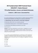 ATI Fundamentals CMS Proctored Exam 2026&sol;2027 &vert; Newly Released &vert; 70 Q&A with Detailed Rationales &vert;  ACTUAL EXAM  &vert;Pass Guaranteed - A&plus; Graded&NewLine;&NewLine;