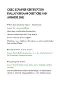 CISEC EXAMPREP CERTIFICATION&NewLine;EVALUATION EXAM QUESTIONS AND&NewLine;ANSWERS 2026