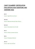 CMGT EXAMPREP CERTIFICATION&NewLine;EVALUATION EXAM QUESTIONS AND&NewLine;ANSWERS 2026