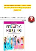 Wong's Essentials of Pediatric Nursing &lpar;11th Ed&period;&rpar; &ndash; Hockenberry Test Bank