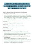 APHON COMPREHENSIVE STUDY&NewLine;GUIDE 2026 FULL QUESTIONS AND&NewLine;SOLUTIONS GRADED A&plus;&NewLine;