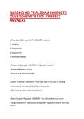 NURSING 109 FINAL EXAM COMPLETE QUESTIONS WITH 100&percnt; CORRECT ANSWERS