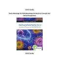 TEST BANK&NewLine;Davis Advantage for Pathophysiology&colon;Introductory Concepts and &NewLine;Clinical Perspectives by theresa capriotti &comma; joan  parker frizzell