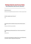 Michigan Hydronic and Process Piping Test Questions and Correct Answers &ndash; Complete Exam Study Guide