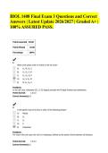 BIOL 1408 Final Exam 3 Questions and Correct&NewLine;Answers &vert; Latest Update 2026&sol;2027 &vert; Graded A&plus; &vert;&NewLine;100&percnt; ASSURED PASS&period; 