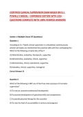 CERTIFIED CLINICAL SUPERVISOR EXAM BASED ON D&period;J&period; POWELL'S MODEL &ndash; EXPANDED EDITION WITH 220&plus; QUESTIONS COMPLETE WITH 100&percnt; VERIFIED ANSWERS