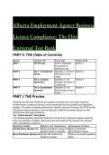 2026&sol;2027 Alberta Employment Agency Business Licence Compliance&colon; S-Tier Test Bank & Exam Guide &lpar;20&plus; Q&A&rpar;