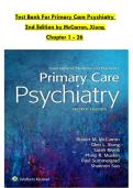 &NewLine;Test Bank For Primary Care Psychiatry &NewLine;2nd Edition by McCarron&comma; Xiong &NewLine;Chapter 1 - 26&NewLine;
