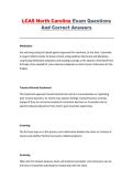 LCAS North Carolina Exam Questions and Correct Answers &ndash; Substance Abuse Counseling Study Guide