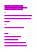 Nan McKay HCV Specialist Certification Exam questions and correct answers 2026&sol;2027