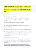 CON 237  Exam Questions and Correct&NewLine;Answers &vert; Latest Update 2026&sol;2027 &vert; Graded&NewLine;A&plus;&period;